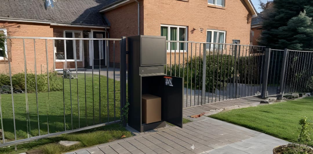 skrzynka pocztowa inbox24 na tle ceglanego domu